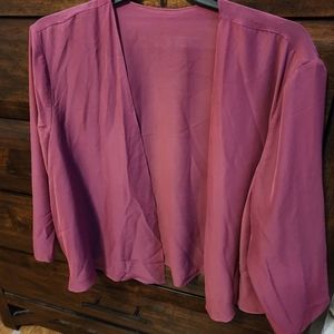Sheer Bolero Style Jacket, 3xl Women's, formal wear, burgundy
